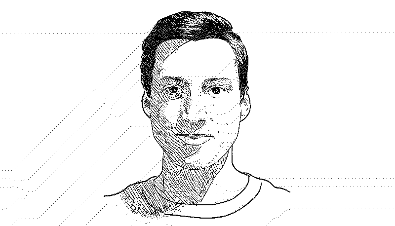 Illustrated portrait of Julian Shapiro